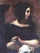 Eugene Delacroix George Sand oil painting on canvas